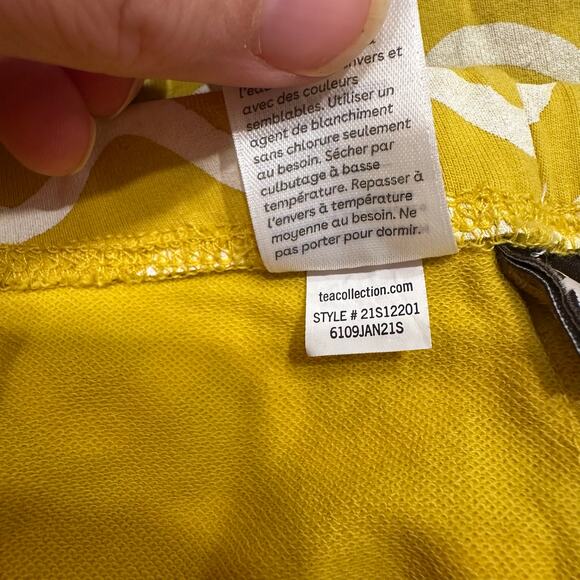 Tea Collection Golden Yellow Wave Bike Shorts - Picture 6 of 6